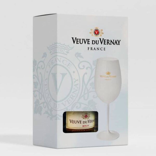 Kit Veuve du Vernay Brut + Taça Exclusiva