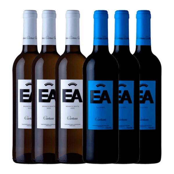 Kit 6 garrafas - 3x EA Tinto e 3x EA Branco