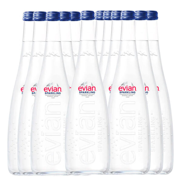 Kit - 12x Água mineral com gás Evian 750ml